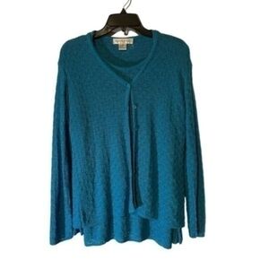 Vintage Donna Toran Button Up Sweater Large NWT​​​